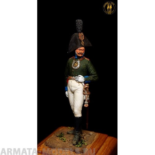 ОП.60.085 Фигура из белого металла Ратник Московского ополчения 1812г. Россия  Студия Оловянный Парад