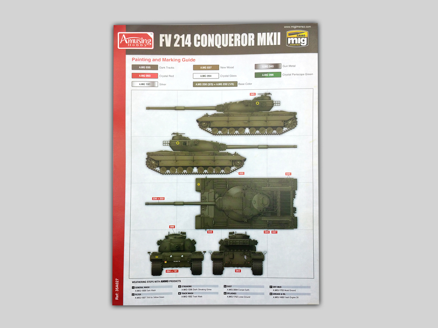 AH35A027 Британский тяжелый танк FV214 Conqueror Mk.II Amusing Hobby