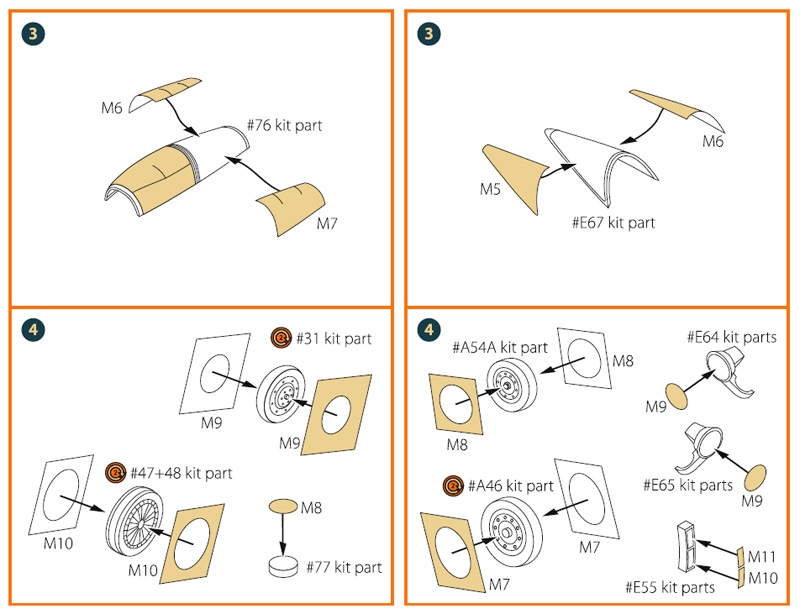 CPA72039 Маски для F-16AM Block 20 MLU General Dynamics, Fighting Falcon (Revell)