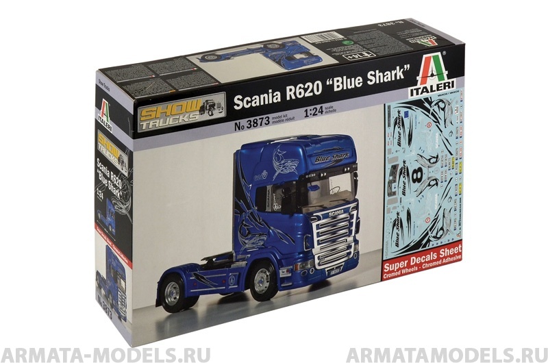 3873ИТ Грузовик Scania R620 BLUE SHARK Italeri