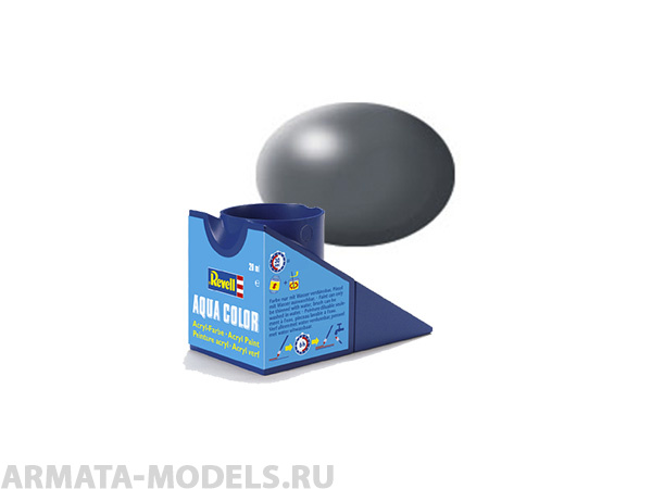 36378RE Аква-краска тёмно-серая, шёлк