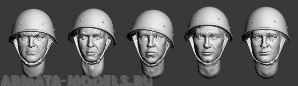 ARM356017 Советские головы (в касках ) ВОВ, №1 ARMOR35