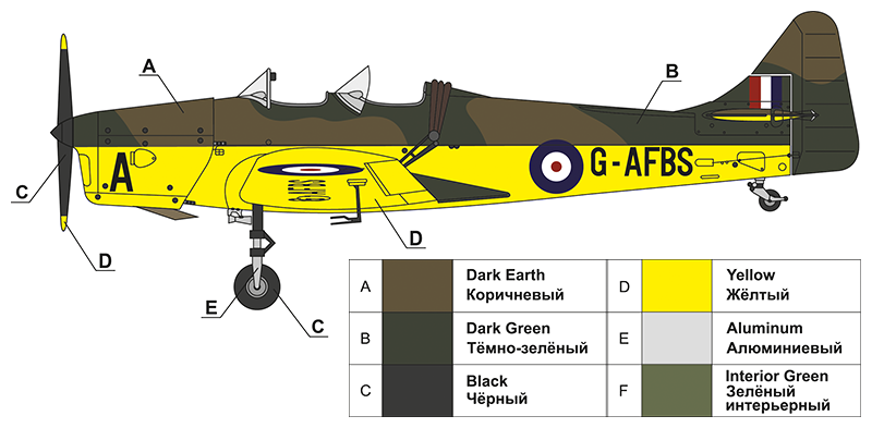 72019 Тренировочный самолет Магистр ARK model