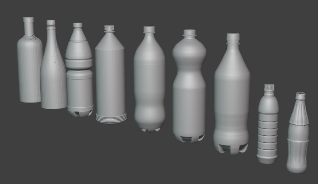 HE-35095 Набор бутылок из прозрачной смолы 3д печать Hobby Expert