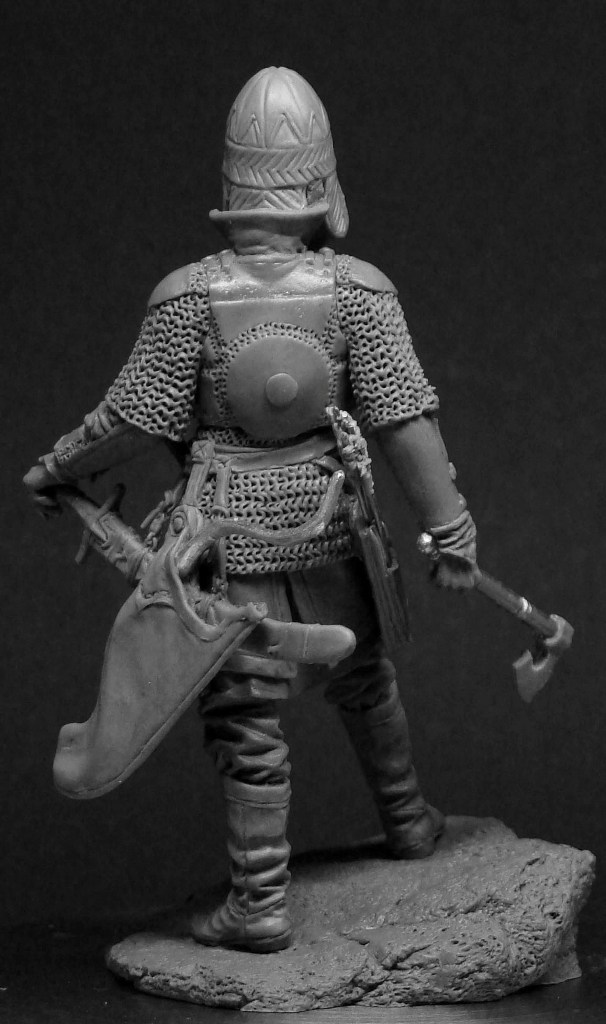 CHM-54082(M). Знатный русский воин (Ермак – покаритель Сибири), 16 век, (2 варианта голов). 54 мм. Материал – белый металл Chronos Miniatures