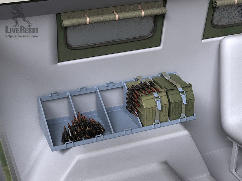 LRE35309 Cерия модификаций - внутренние полки для/с ящиками с 12,7 мм боеприпасами для ТИГР-М