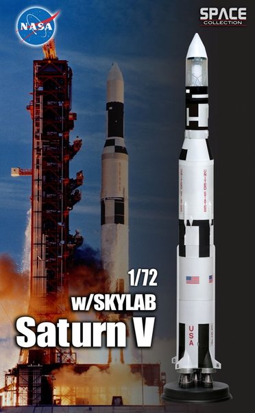 50392Д 1/72 Космический Корабль Saturn Vw/Skylab Dragon
