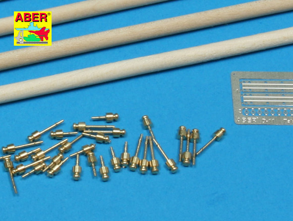 ABR-35-D-11  Дополнения для  Telegraph-double pillar set for 4 cross bar with 8 insulators для  1/35