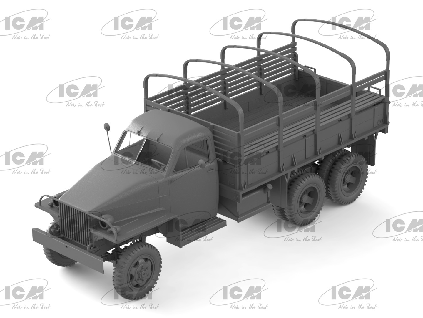35510 Studebaker US6 с советскими водителями II МВ ICM