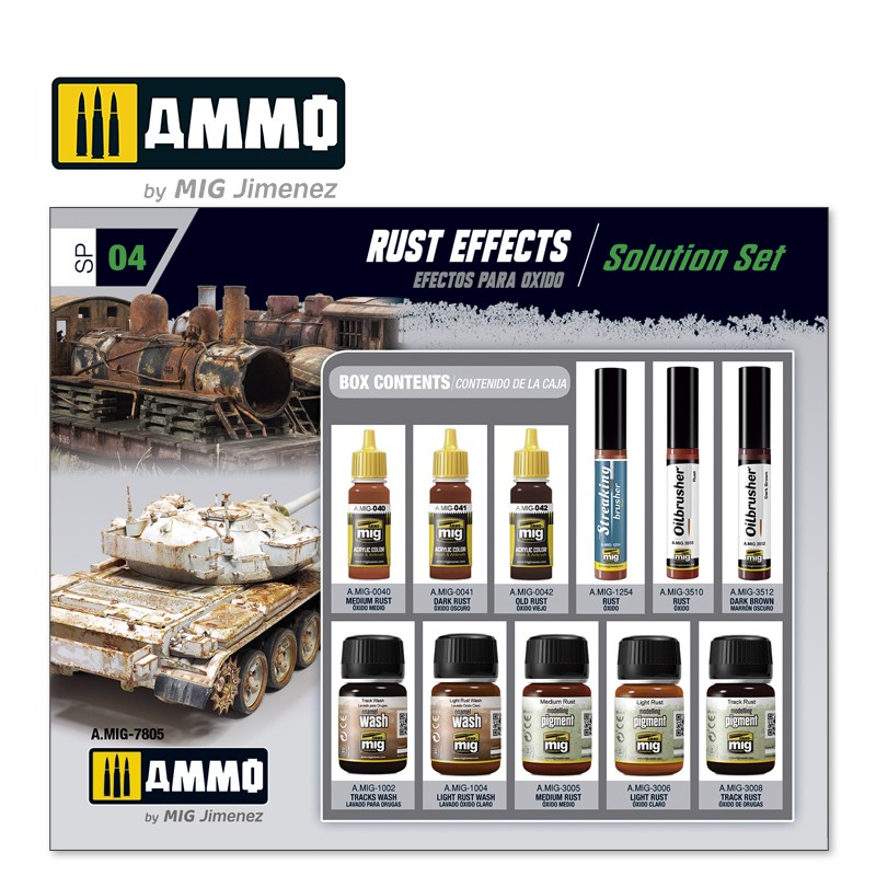 AMIG7805 Ammo Mig Подарочный набор эффектов ржавчины RUST EFFECTS. SOLUTION SET