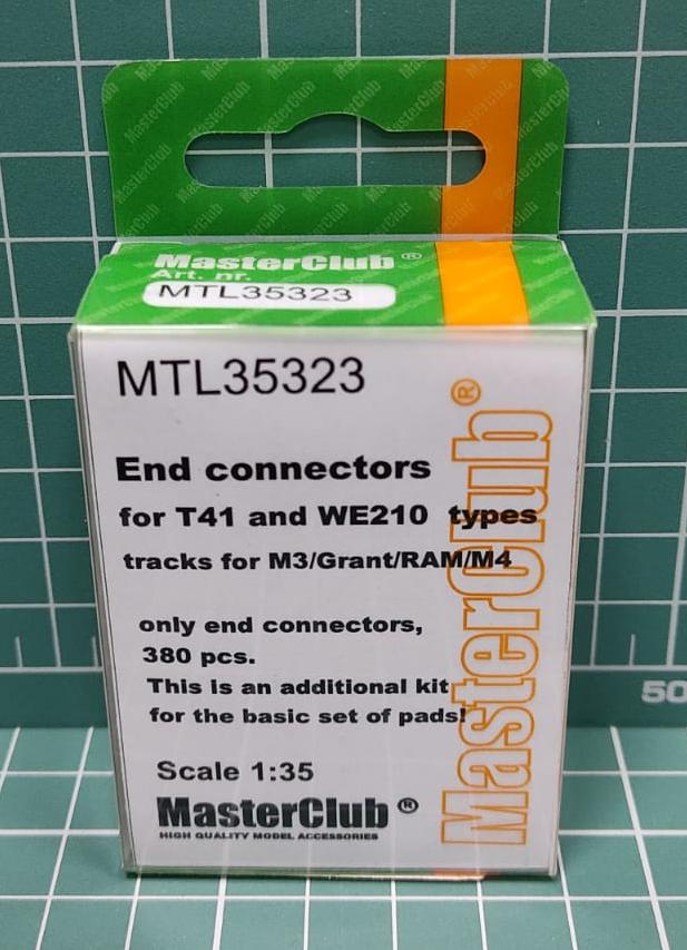 MTL-35323 End connectors for M3 Lee/Grant/RAM T41 and WE210 types tracks, в ноборе только 380 концевых соединителей, дополнительно подушки