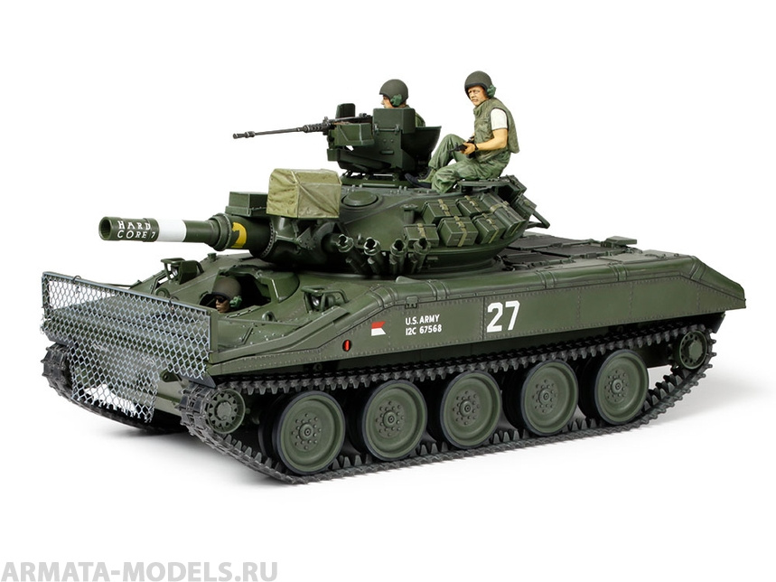 35365T Американский танк Sheridan. Вьетнамская война. С тремя фигурами. Tamiya