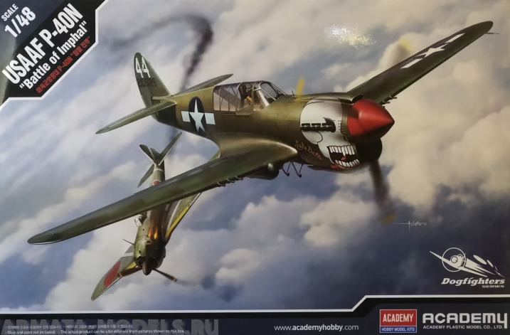 12341  Игрушка  авиация  USAAF P-40N quot;Battle of Imphalquot; Academy