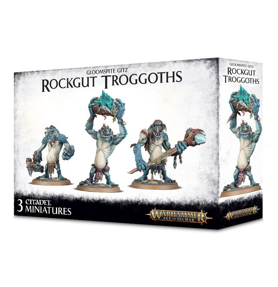 89-33GW Набор Сумрачные Поганцы: Трогги-Скалобрюхи (Gloomspite Gitz Rockgut Troggoths)