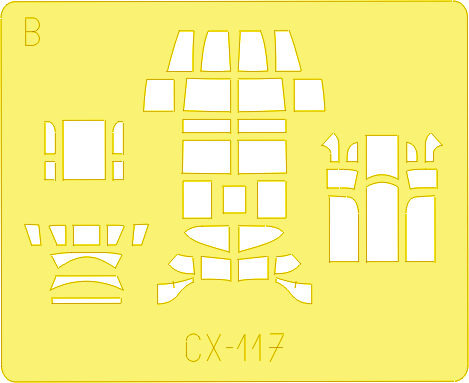 CX117ED Окрасочная маска Lancaster B Mk.I/Mk.III