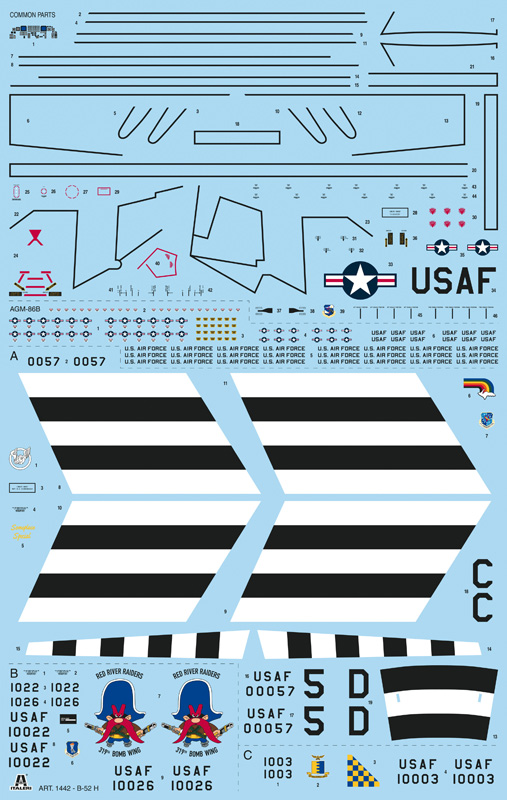 1442ИТ Самолет B-52H Stratofortress Italeri