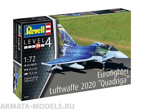 03843RE Истребитель Eurofighter Luftwaffe 2020 Quadriga Revell