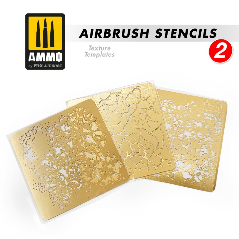 AMIG8049 Трафареты для создания пятен Airbrush Stencils #2