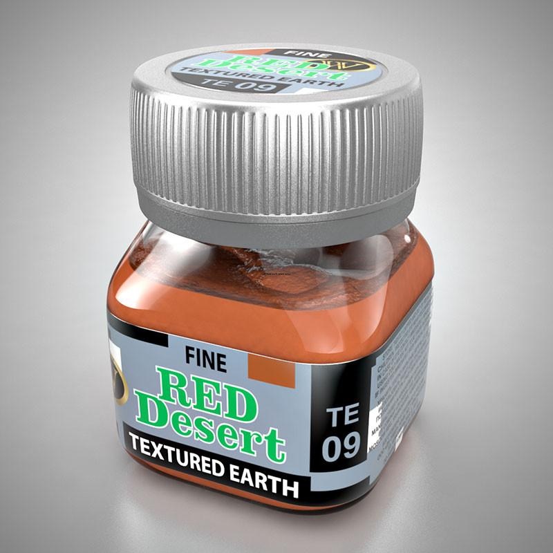 TE-09  Быстросохнущая акриловая смесь для создания реалистичной текстуры: мелкая красная пустынная земля