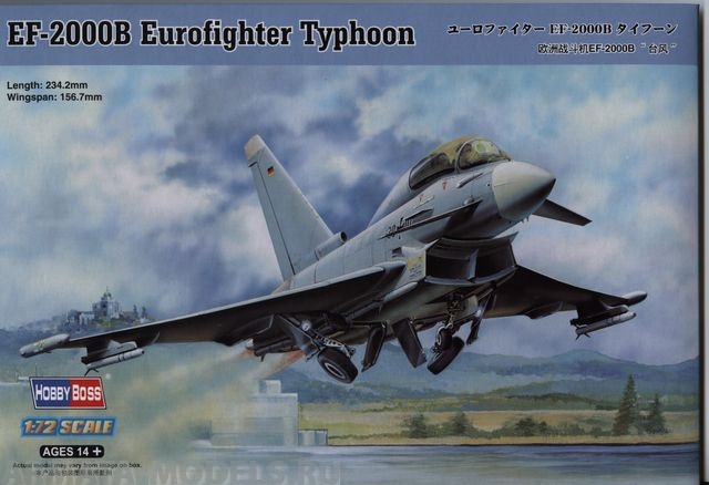 80265 Самолет EF-2000B Eurofighter Typhoon Hobby Boss