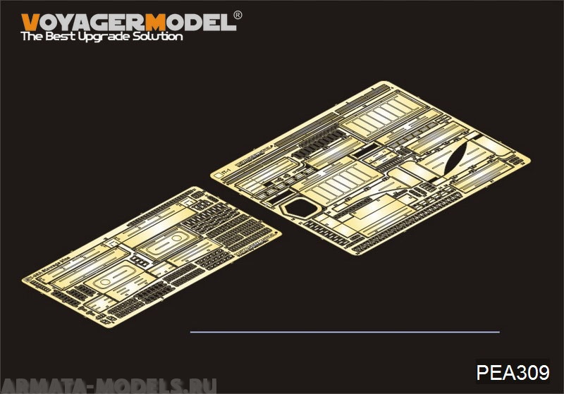 PEA309 Набор фототравления для Russian  IT-1 Missile tank Stowage Bins(For TRUMPETER 05541)