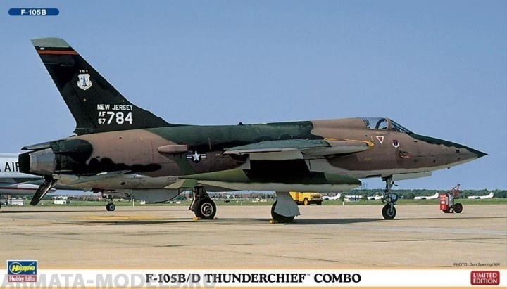 02053 Самолет F-105B/D THUNDERCHIEF COMBO (Two kits in the box) Hasegawa