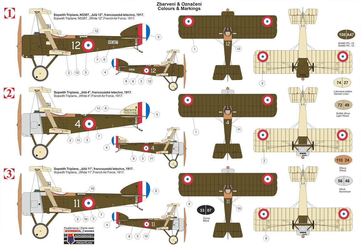 KPM0184 Sopwith Triplane France KP Models