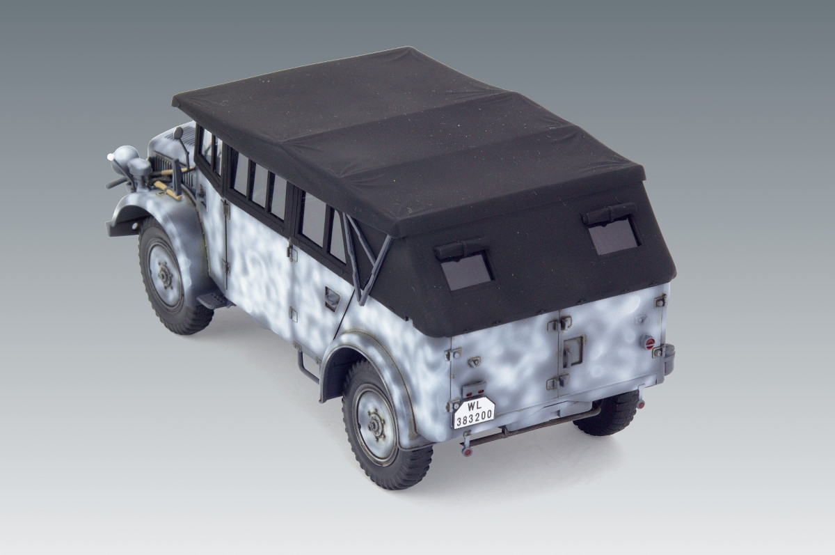 35506 Horch 108 Typ 40 с поднятым тентом, Германский армейский автомобиль ІІ МВ ICM