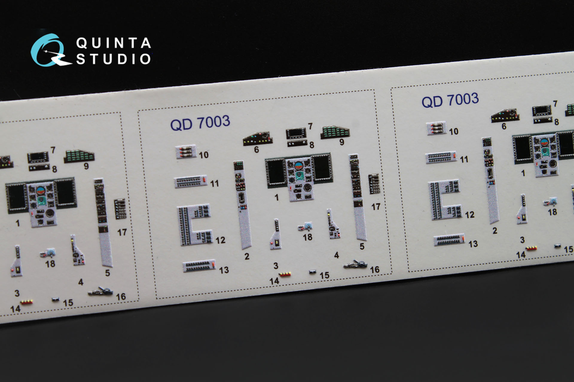 QD72003 3D Декаль интерьера кабины МиГ-29 СМТ (для модели Звезда 7309)