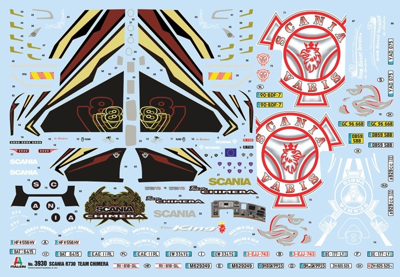 3930ИТ ГРУЗОВИК SCANIA R730 STREAMLINE CHIMERA Italeri