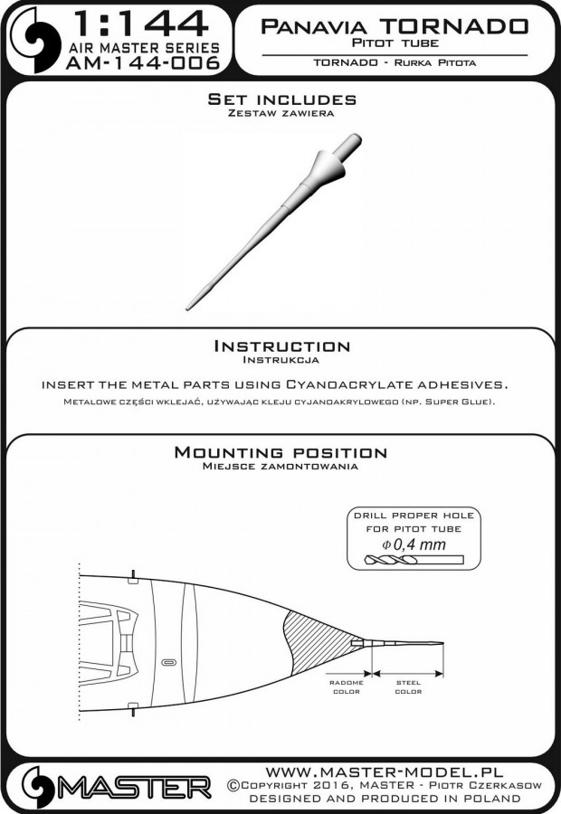 AM-144-006 Панавиа Торнадо - трубка Пито