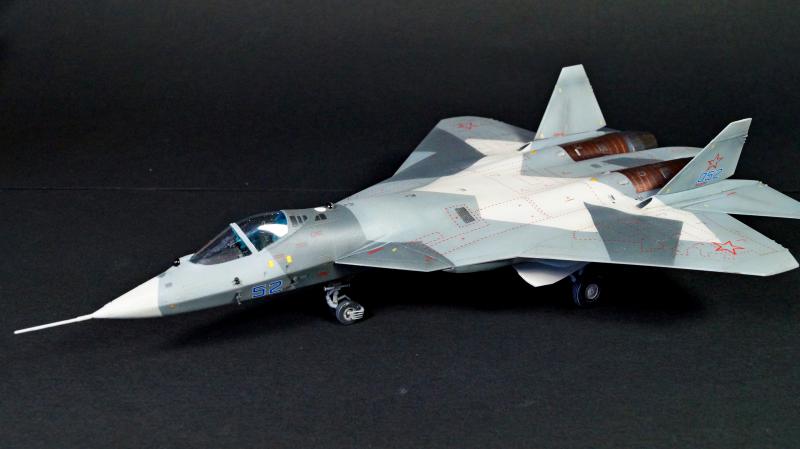 72041 ПАК-ФА Т-50 Истребитель ВКС России 5-го поколения (без смолы) ARK model