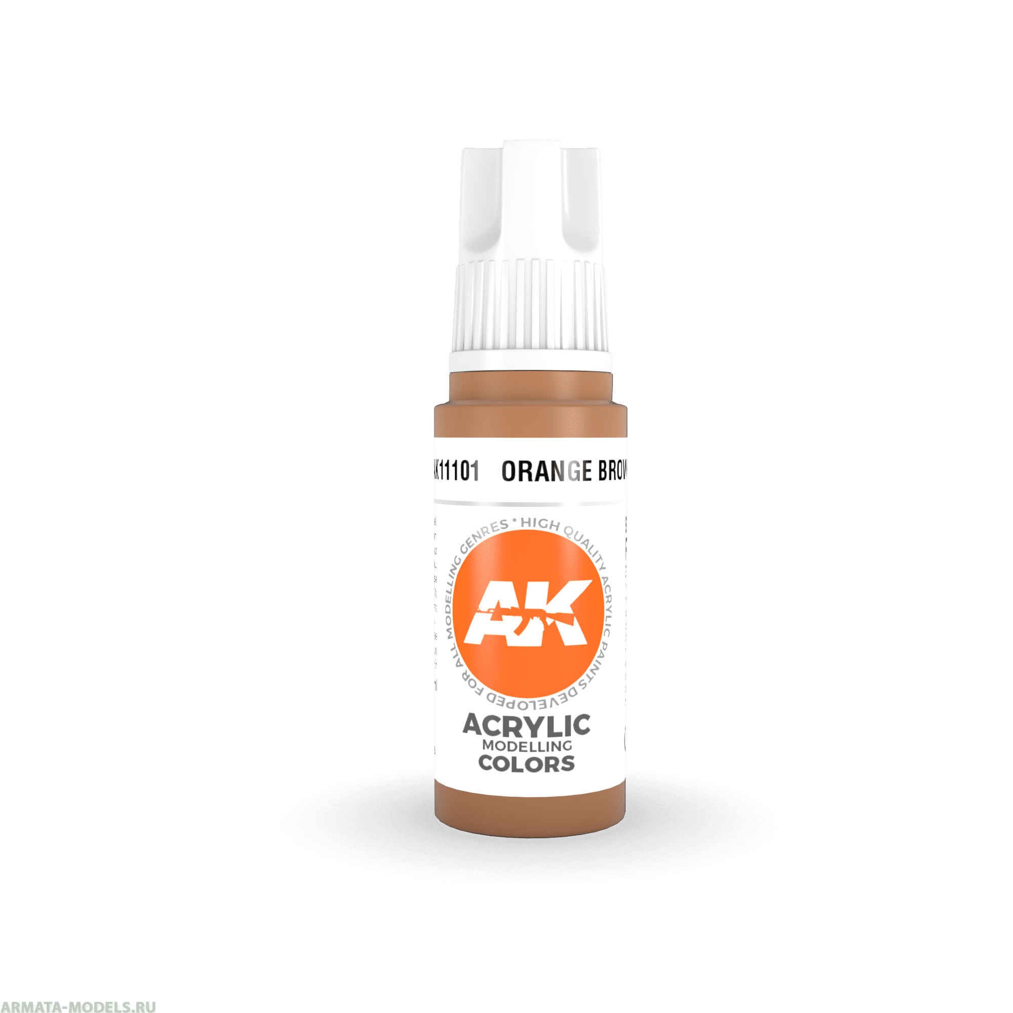 AK11101 Краска акриловая Orange Brown 17ml