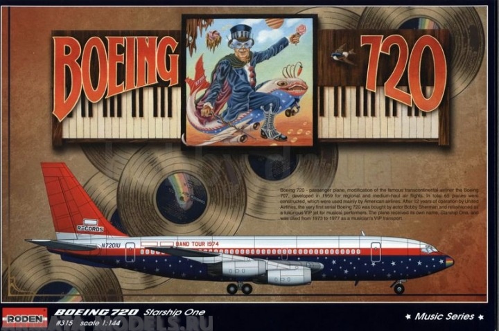 Rod315 Самолёт Boeing 720 Elton John 1974 Roden