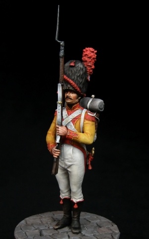 CHM-54105(M). Карабинер батальона Невшатель, 1810-12 гг. 54 мм. Материал – белый металл