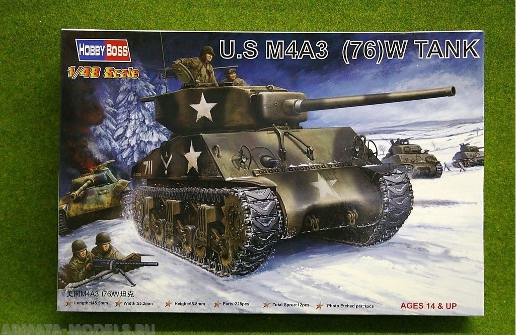 84805 Танк U.S M4A376 (W) Tank Hobby Boss