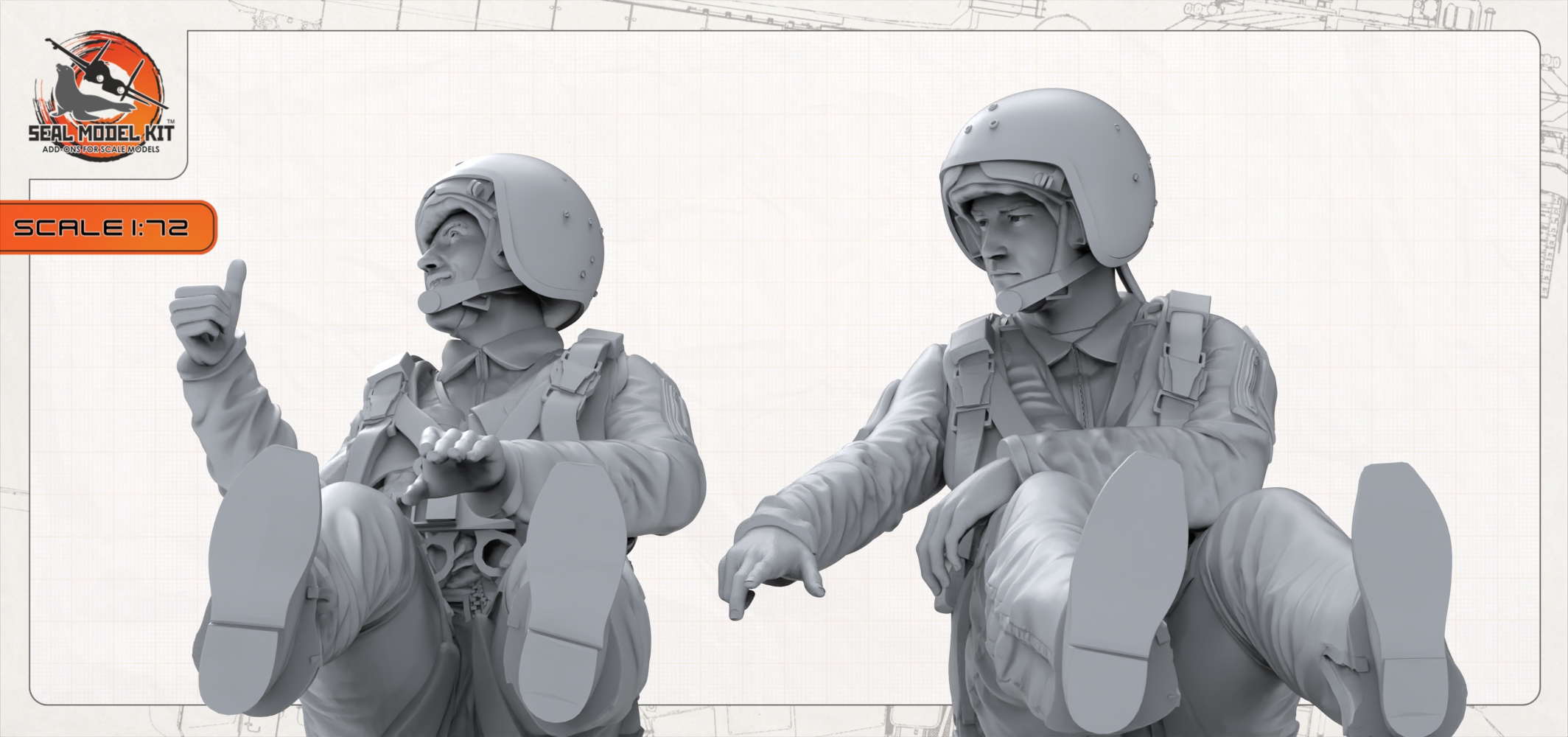 smk72040 ка52 пилоты тип2 Seal Model Kit