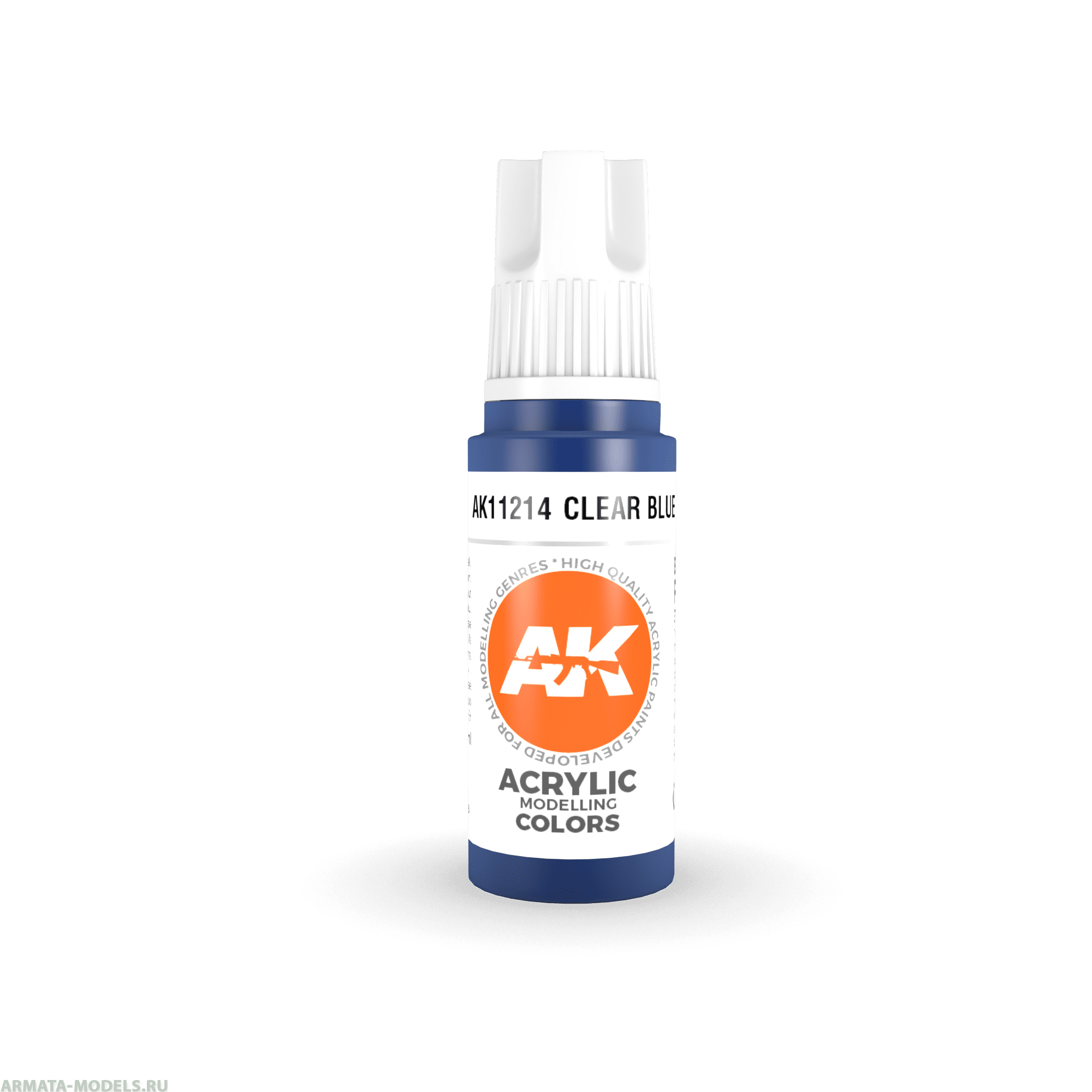 AK11214 Краска акриловая Clear Blue 17ml