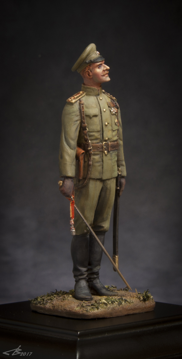 CHM-54108(M). Офицер пехотных полков, Россия 1914-17 гг. 54 мм. Материал – белый металл Chronos Miniatures