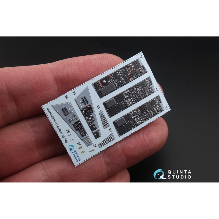 QD48169 3D Декаль интерьера кабины F-117A (для модели Tamiya)