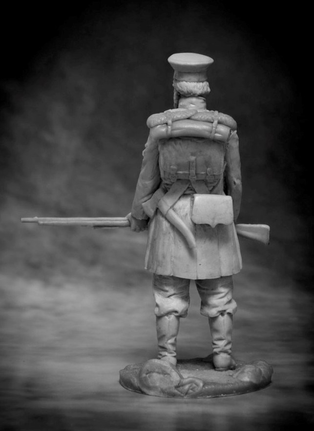 CHM-54084(M). Ратник С-Петербургского (или Пензенского) пешего ополчения, 1812-14 гг. (2 варианта голов) Chronos Miniatures