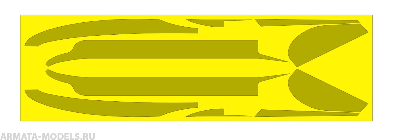 AM144143 Маска окрасочная для Ту-204 ливрея Cargo