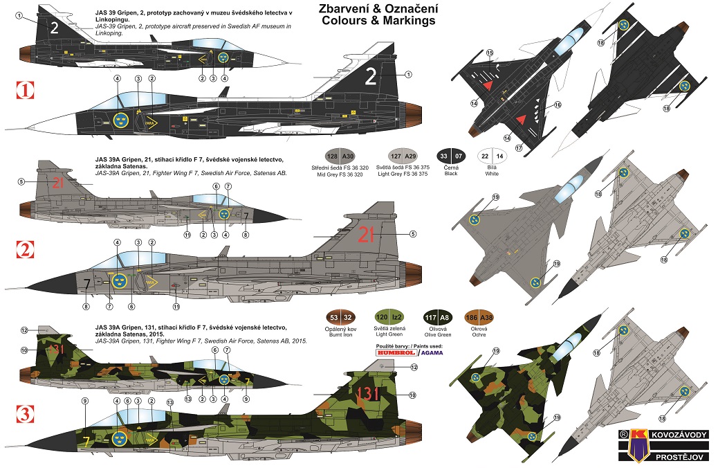 KPM0162 JAS-39 Gripen In Swedish service KP Models