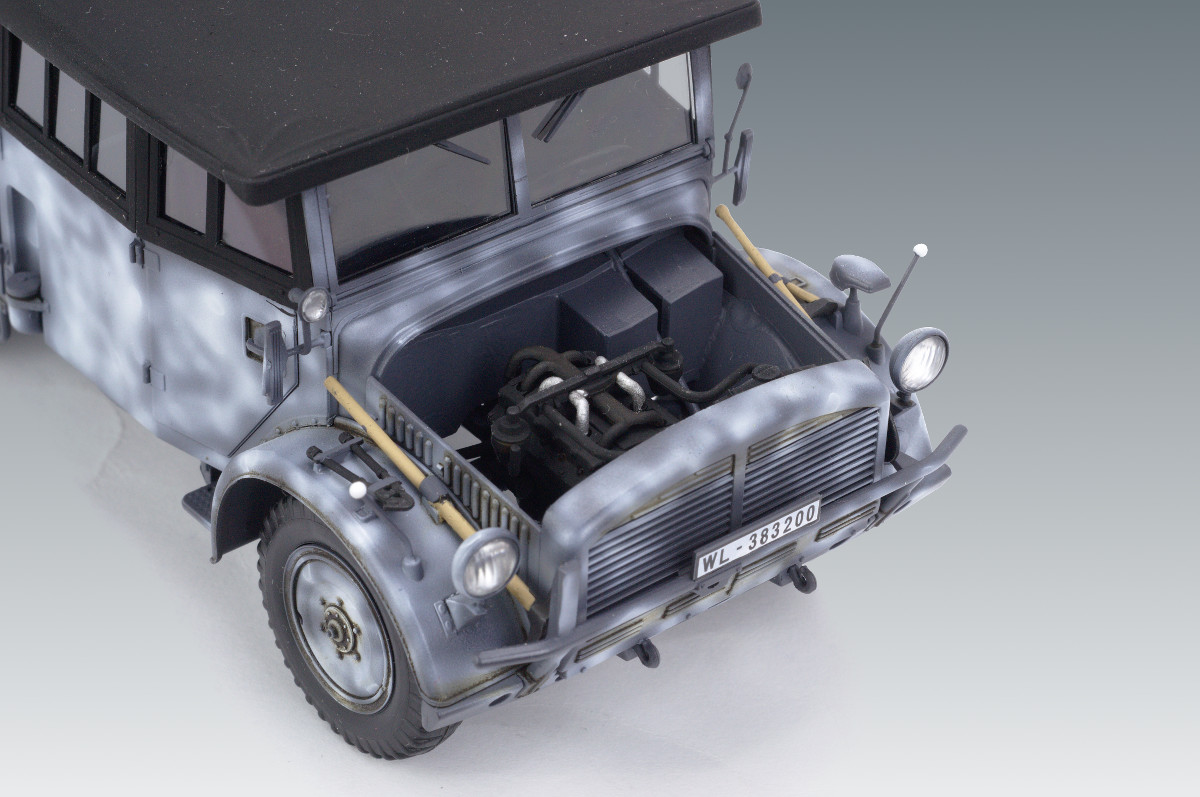 35506 Horch 108 Typ 40 с поднятым тентом, Германский армейский автомобиль ІІ МВ ICM