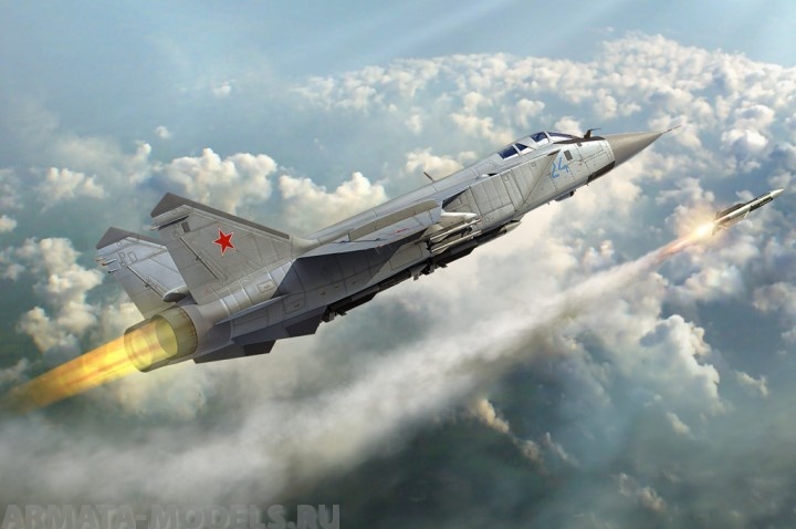81753 Самолет Russian MiG-31 Foxhound 1/48 Hobby Boss