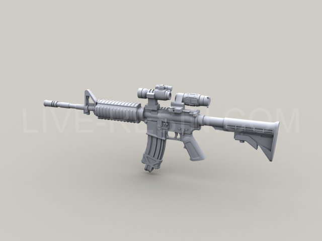 LRE35001 Карабин армии США M4 с заглушками на рельсах