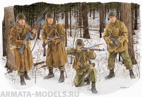 6163Д Солдаты US 101st Airborne Division, Bastogne 44 Dragon