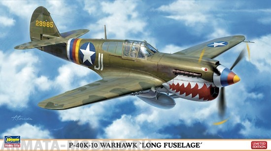 07319 Самолет P-40K-10 WARHAWK LONG FUSELAGE Hasegawa