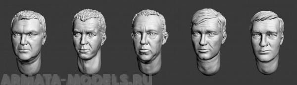 ARM356015 Головы (с волосами) №3