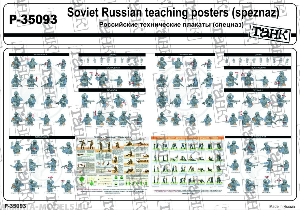 P-35093 Soviet Russian Teaching Posters (speznaz)